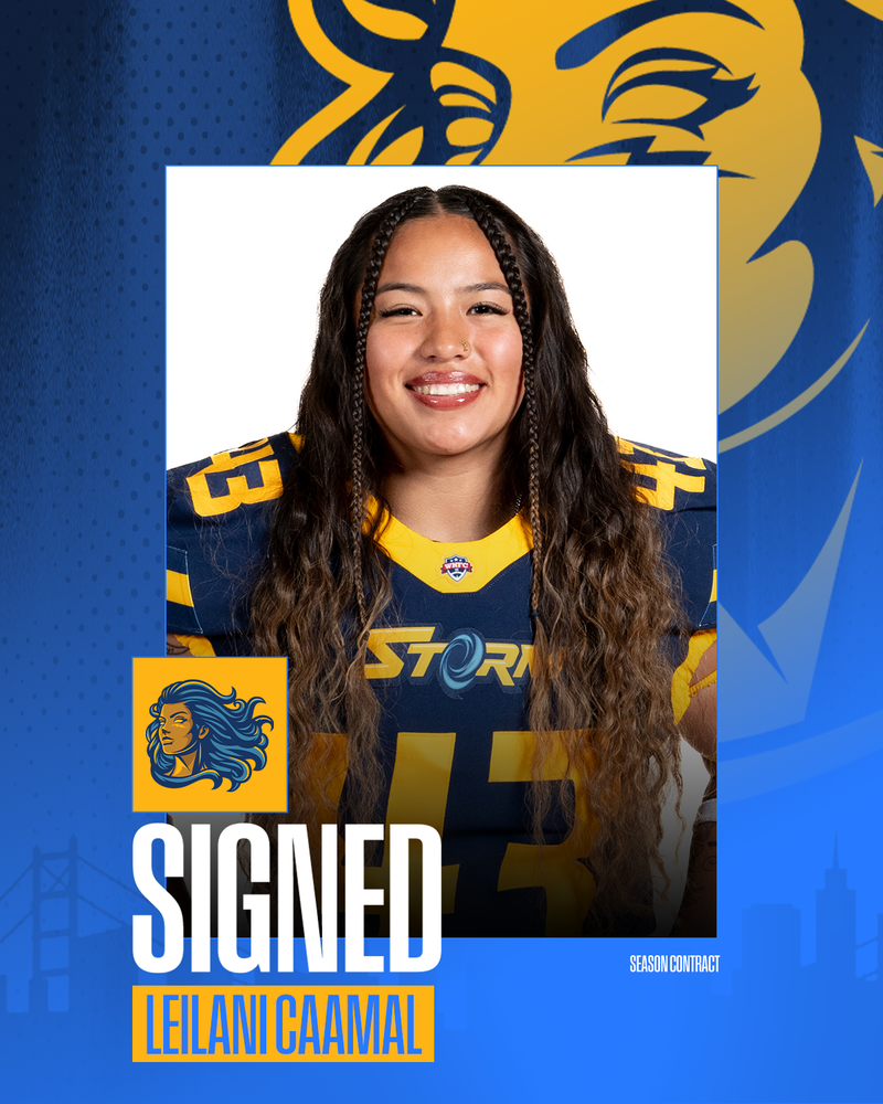 GOLDEN STATE STORM RE-SIGNS REIGNING WNFC DEFENSIVE PLAYER OF THE YEAR LEILANI CAAMAL FOR SEASON 2