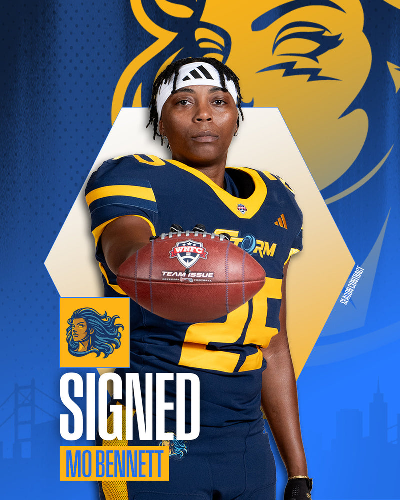 GOLDEN STATE STORM RE-SIGN WNFC ALL-PRO DEFENSIVE LINEMAN MO BENNETT FOR SEASON 2