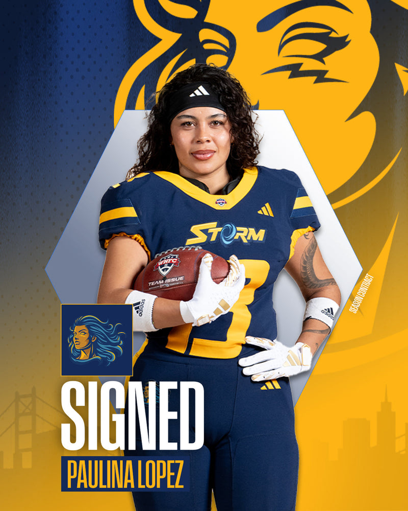 GOLDEN STATE STORM RE-SIGN ALL-PRO LINEBACKER PAULINA LOPEZ FOR SEASON 2, REUNITING LEAGUE'S PREMIER DEFENSIVE DUO
