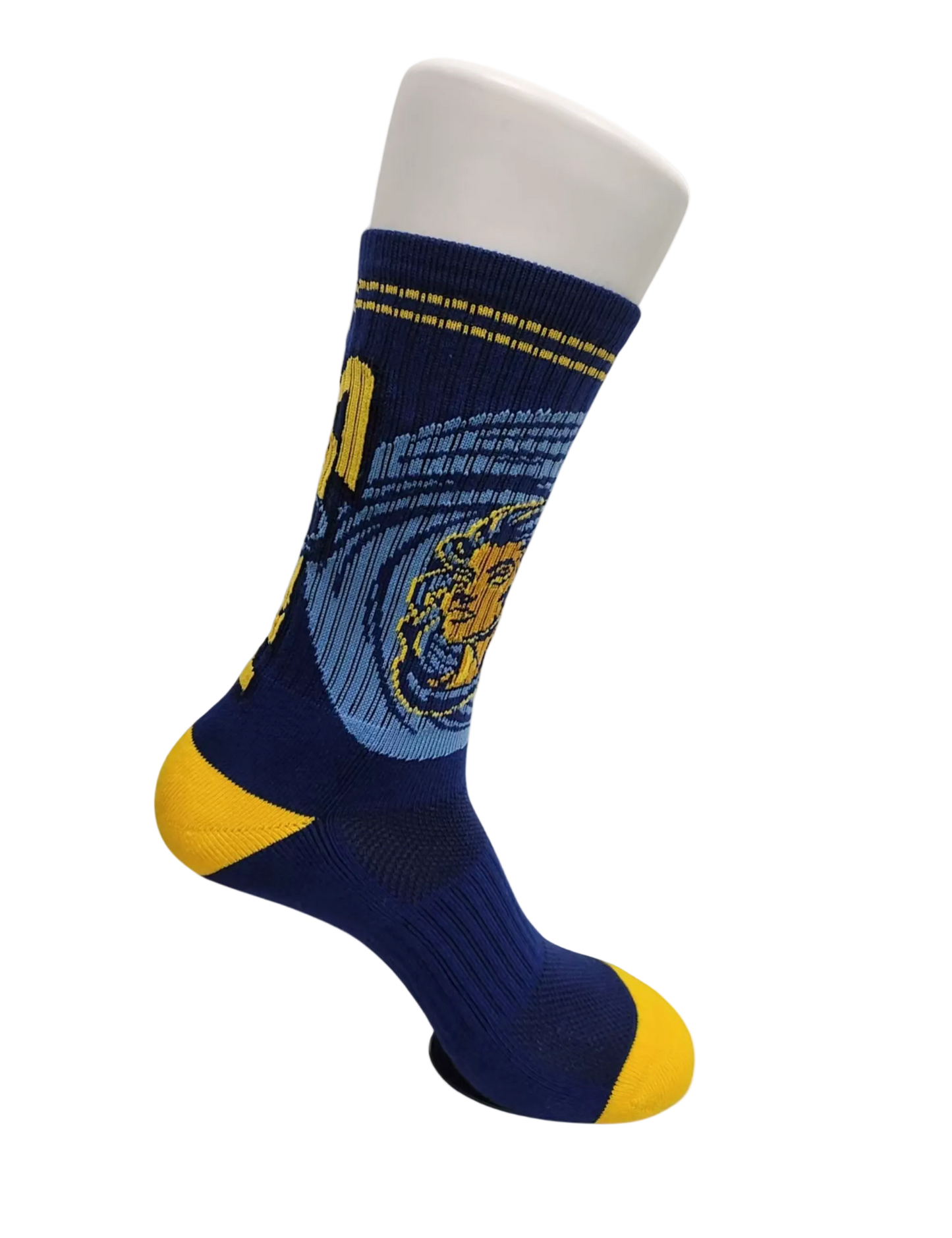 Blue Athletic Crew Socks