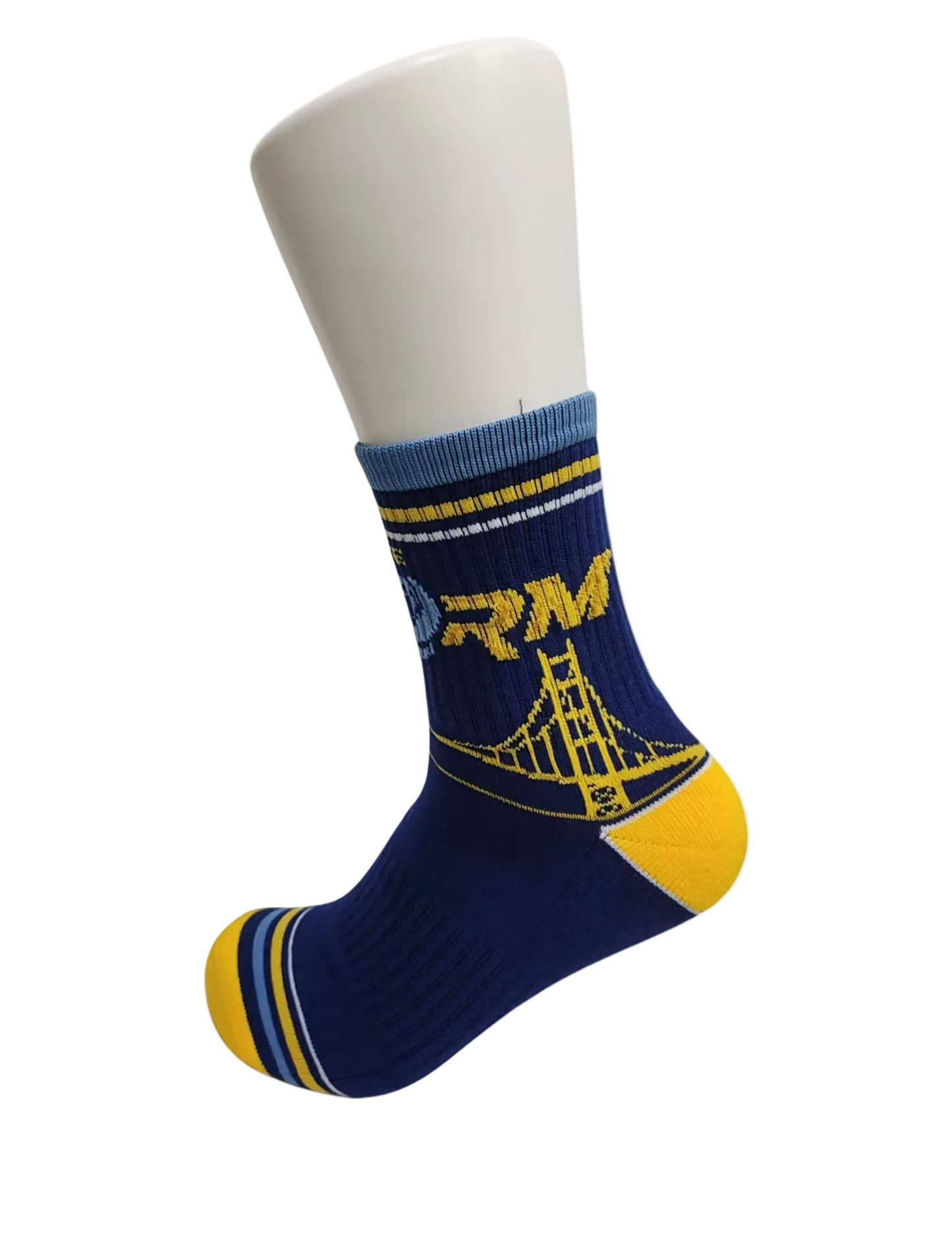 Half Crew Blue Socks