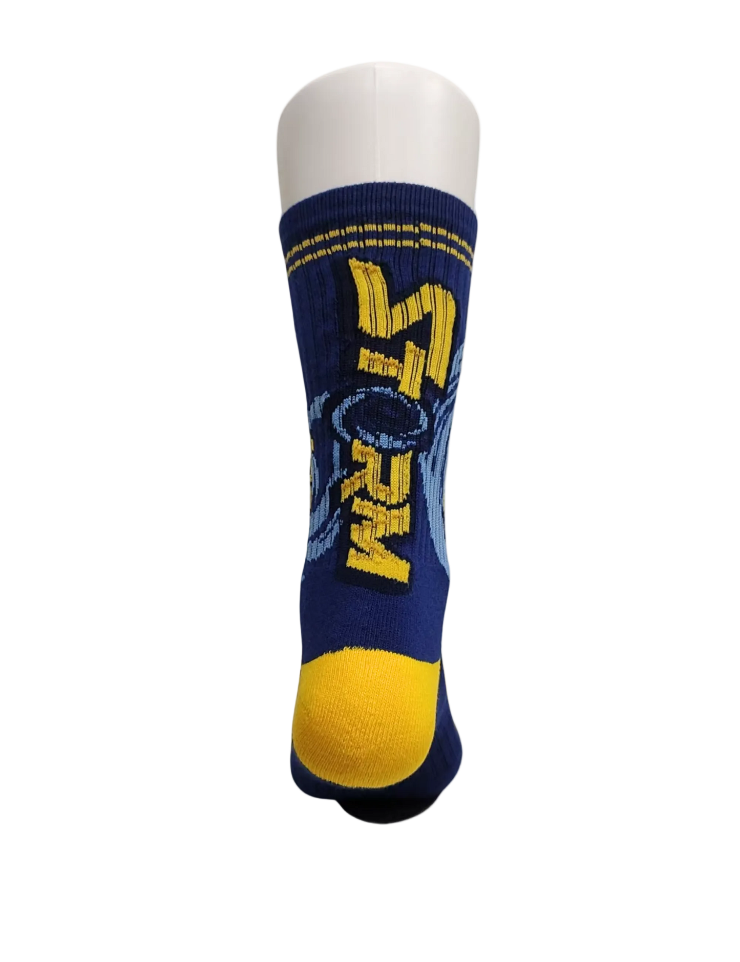 Blue Athletic Crew Socks