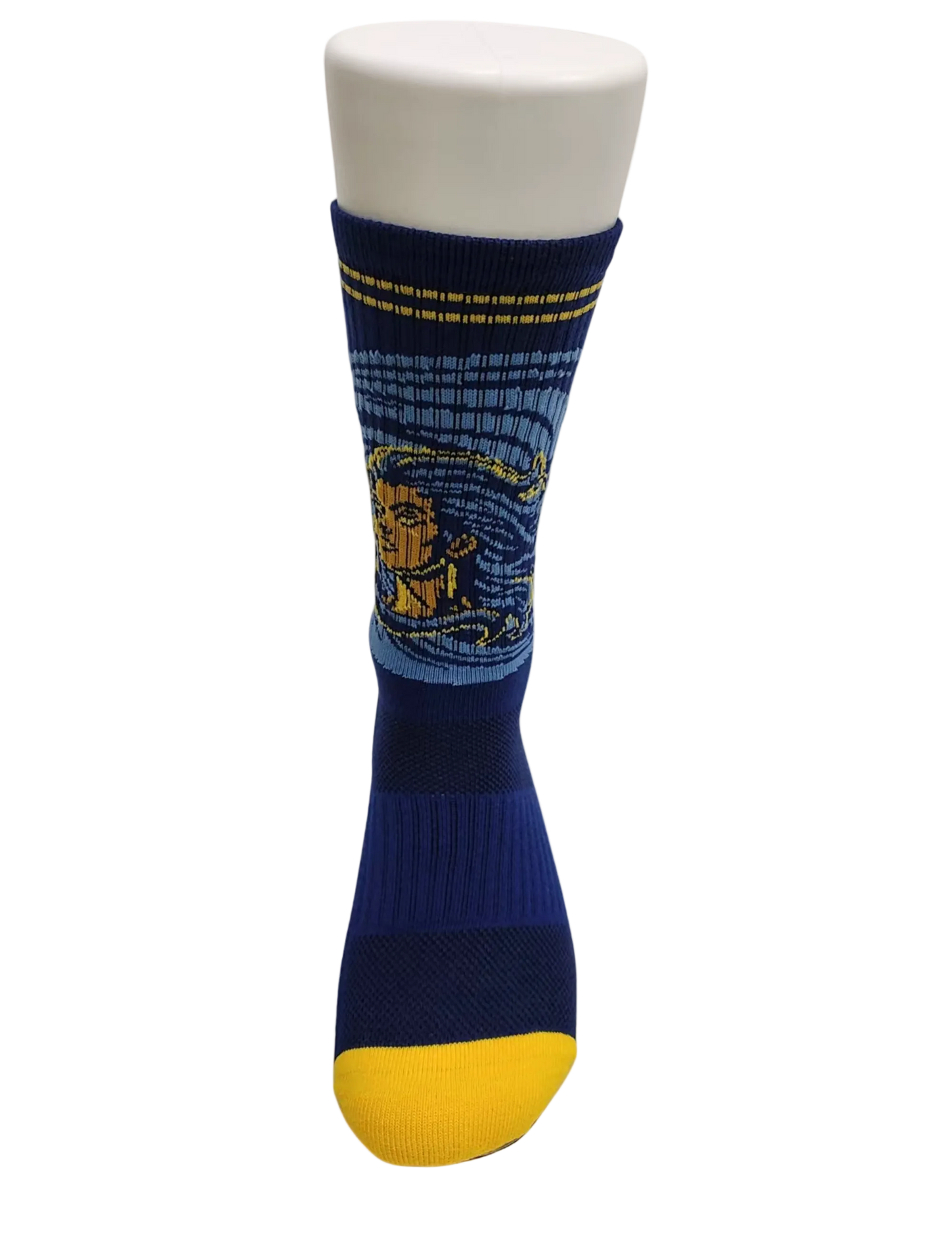 Blue Athletic Crew Socks