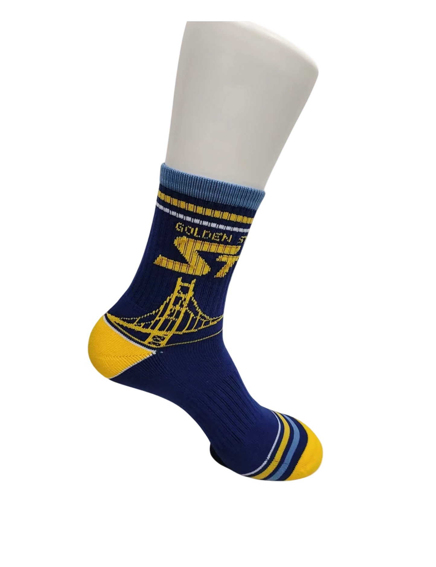 Half Crew Blue Socks