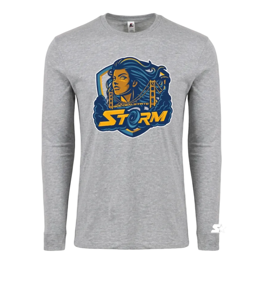 Unisex Grey Heather Everyday Long Sleeve Tee