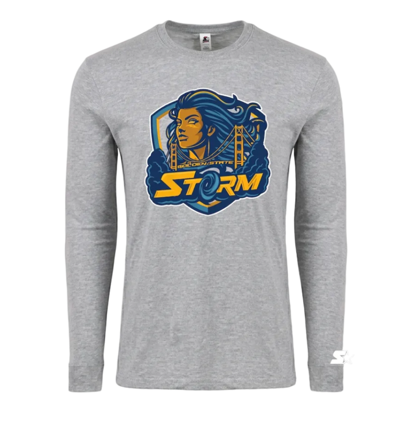 Unisex Grey Heather Everyday Long Sleeve Tee